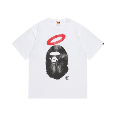 Bape A Bathing Ape October's Very Own OVO White Graphic Tee Shirt