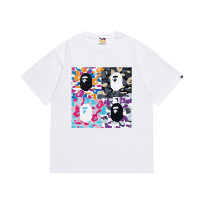 Bape A Bathing Ape October's Very Own OVO White Graphic Tee Shirt