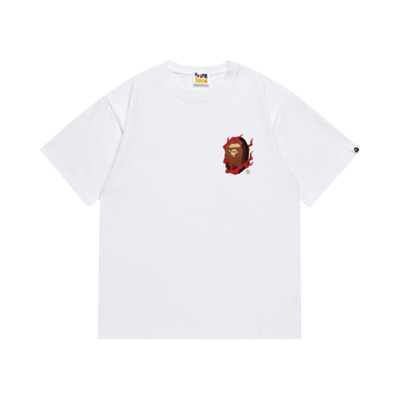 Bape A Bathing Ape October's Very Own OVO White Graphic Tee Shirt