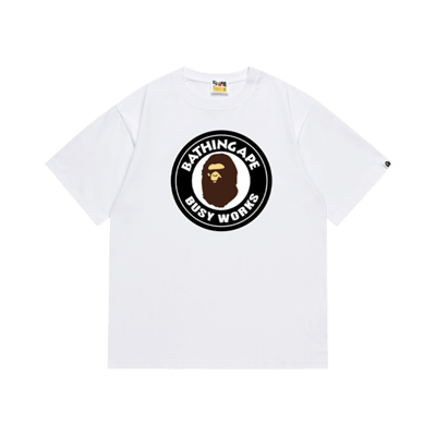 Bape A Bathing Ape October's Very Own OVO White Graphic Tee Shirt