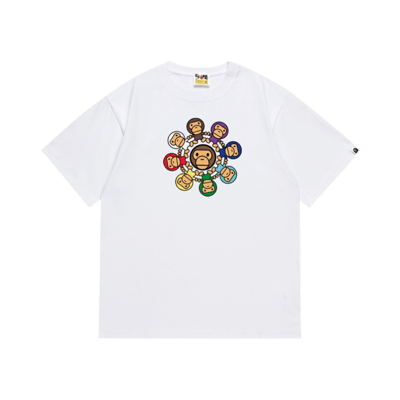 Bape A Bathing Ape October's Very Own OVO White Graphic Tee Shirt