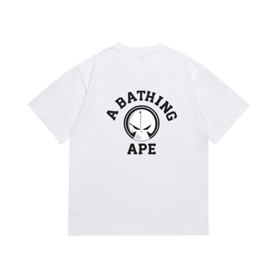 Bape A Bathing Ape October's Very Own OVO White Graphic Tee Shirt