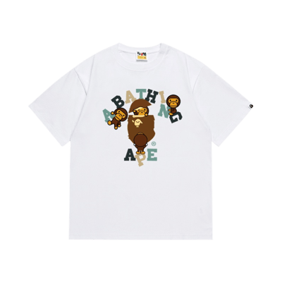 Bape Ape Head Camo Tee White Men