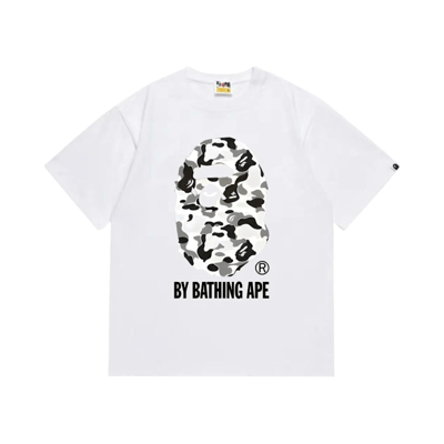 Bape Ape Head Camo Tee White Men