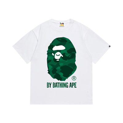Bape Ape Head Camo Tee White Men