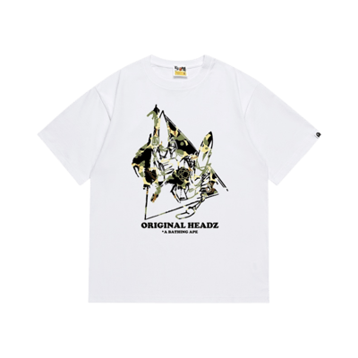 Bape Bape Sta Camo Logo Tee White