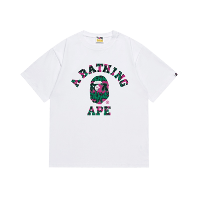 Bape Bape Sta Camo Logo Tee White
