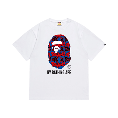 Bape Bape Sta Camo Logo Tee White