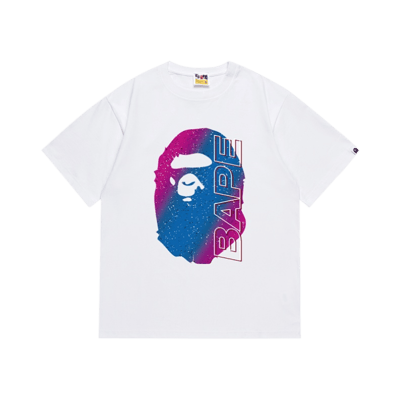 Bape Bape Sta Camo Logo Tee White