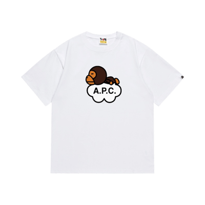Bape Busy Works Graphic Tee White