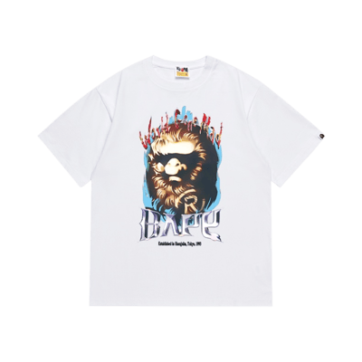Bape Busy Works Graphic Tee White