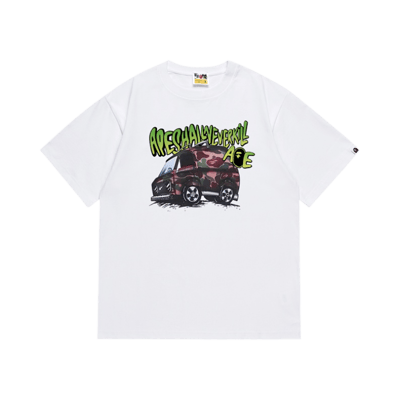 Bape Busy Works Graphic Tee White