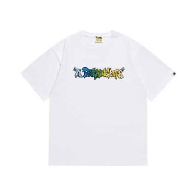 Bape Busy Works Graphic Tee White