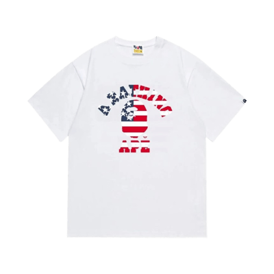 Bape By Bathing Ape White Graphic T-Shirt