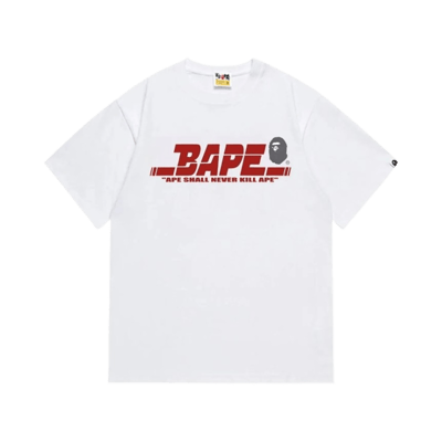 Bape By Bathing Ape White Graphic T-Shirt
