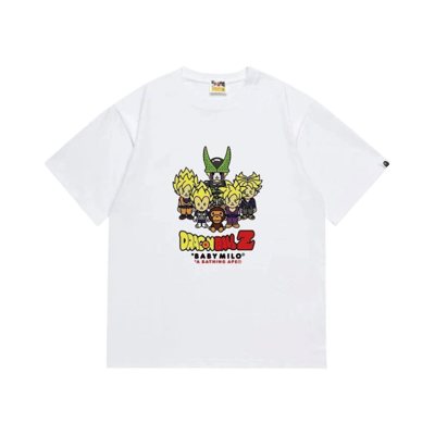 Bape By Bathing Ape White Graphic T-Shirt