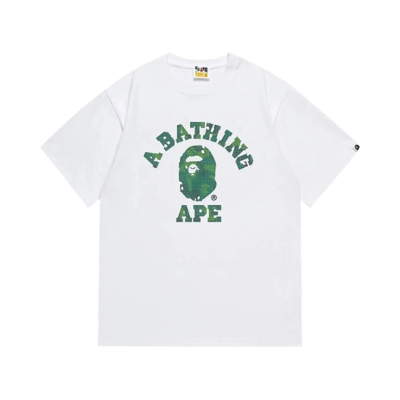 Bape By Bathing Ape White Graphic T-Shirt