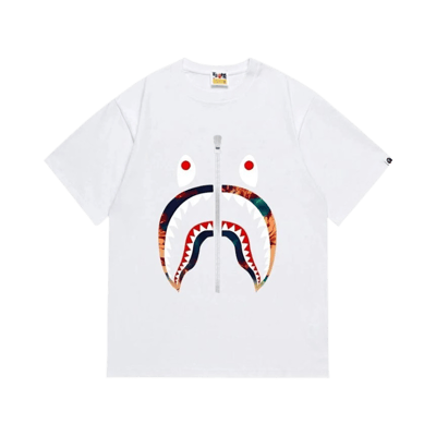 Bape By Bathing Ape White Graphic T-Shirt