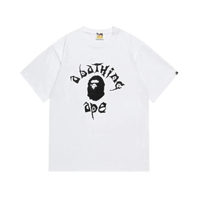 Bape By Bathing Ape White Graphic T-Shirt