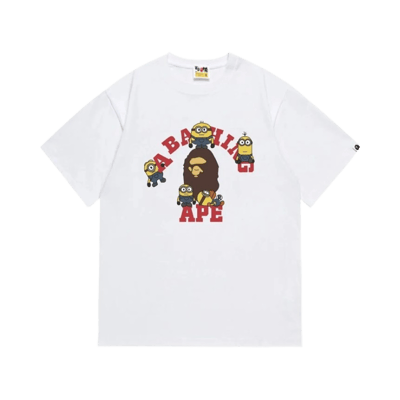 Bape By Bathing Ape White Graphic T-Shirt