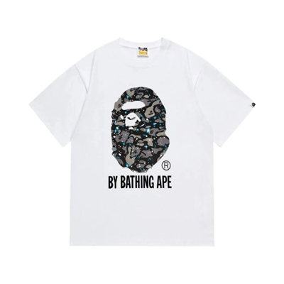 Bape By Bathing Ape White Graphic T-Shirt