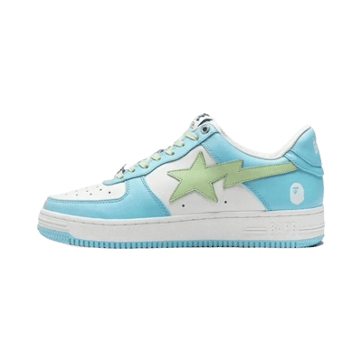 Bape Sta Low Top Sneakers Star Logo Leather Casual Shoes