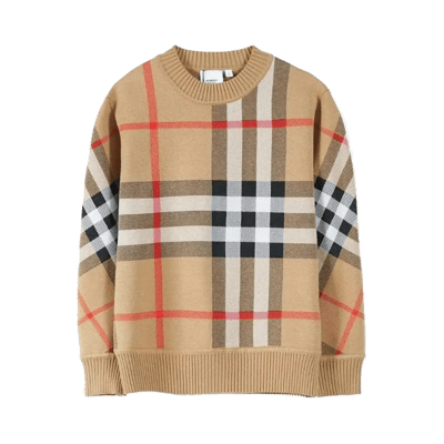 Burberry Classic Check Lined Zip-Up Hoodie and Crewneck Sweater