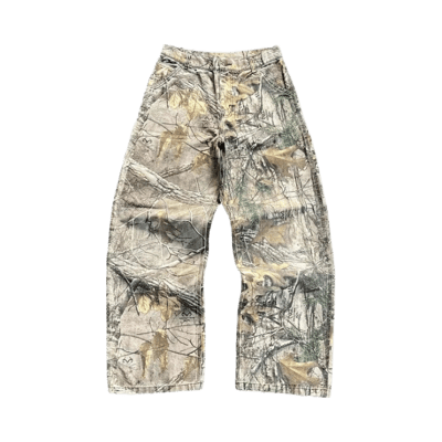 Carhartt Men's Camouflage Loose Straight-Leg Pants Realtree Xtra Print