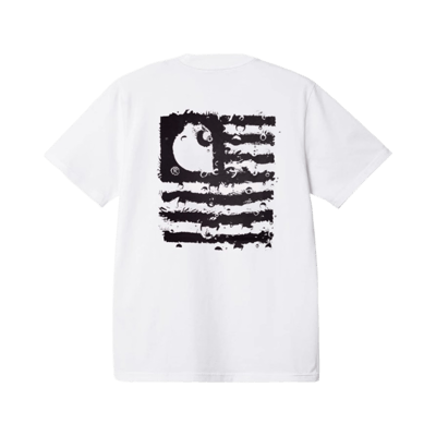 Carhartt WIP American Flag Graphic Tee White