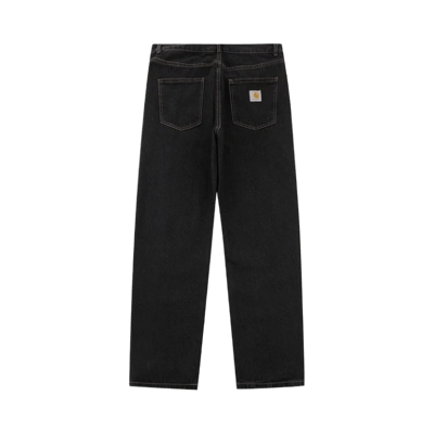 Carhartt WIP Heavyweight Vintage Washed Straight Leg Jeans - Unisex Loose Fit Denim Pants in Blue and Black
