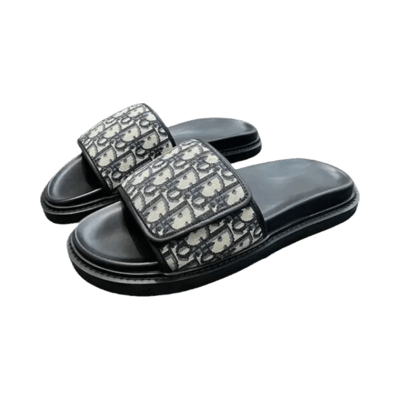 Dior Oblique Logo Slide Sandals