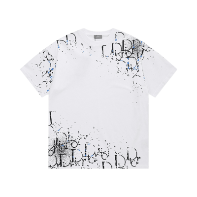 Dior Oblique Spray Print T Shirt