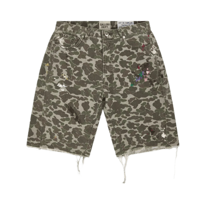 Gallery Dept Camouflage Washed Straight Leg Jeans