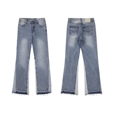 Gallery Dept Patchwork Distressed Paint Splatter Flare Jeans