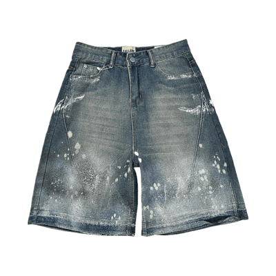 Gallery Dept. Distressed Paint Splatter Denim Shorts Unisex Vintage Washed