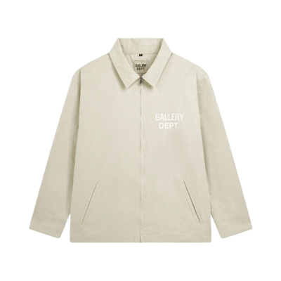 Gallery Dept. Hollywood Zip-Up Coach Jacket Cream