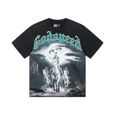 Godspeed Skull Moon Graphic Tee Black