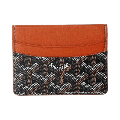 Goyard Saint Marc Card Holder Genuine Leather Wallet Case