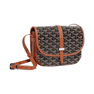 Goyard White Monogram Pattern All-in-One Messenger Bag