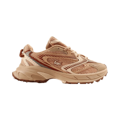Lacoste Storm 96 Sneakers For Men Beige Brown Mesh Low Top Casual Walking Shoes