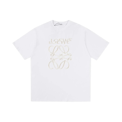 Loewe Embroidered Logo Short Sleeve T-Shirt