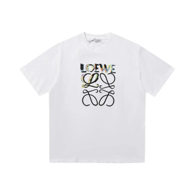 Loewe Embroidered Logo Short Sleeve T-Shirt