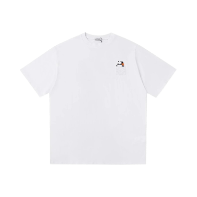 Loewe Embroidered Logo Short Sleeve T-Shirt