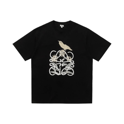 Loewe Embroidered Logo Short Sleeve T-Shirt