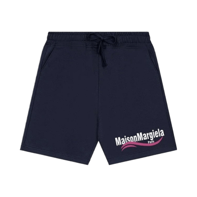 Maison Margiela Men's Logo Patch Drawstring Shorts