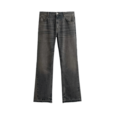 Men's Vintage Washed Straight Leg Jeans - American Style Cleanfit Casual Denim Pants