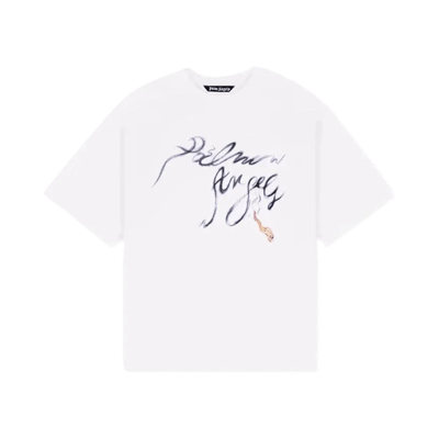 Palm Angels Teddy Bear Print Short Sleeve T-Shirt