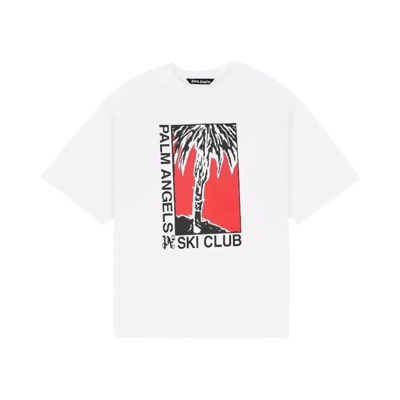 Palm Angels Teddy Bear Print Short Sleeve T-Shirt