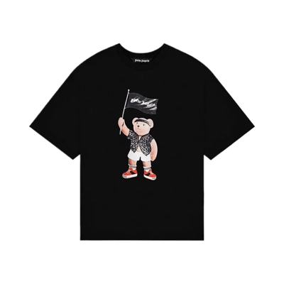 Palm Angels Teddy Bear Print Short Sleeve T-Shirt