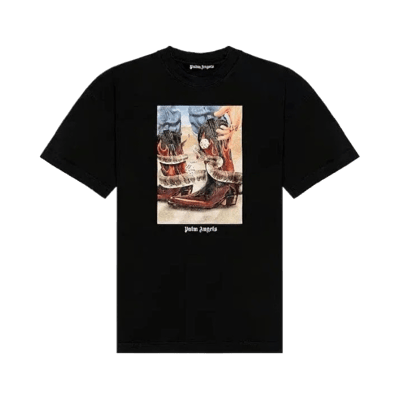 Palm Angels Teddy Bear Print Short Sleeve T-Shirt